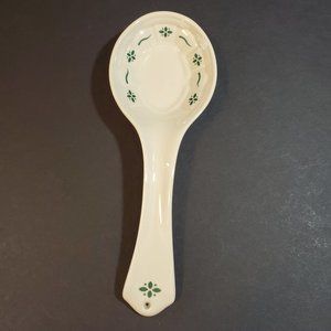 Longaberger Woven Traditions Heritage Green Spoon Rest Spoon Holder